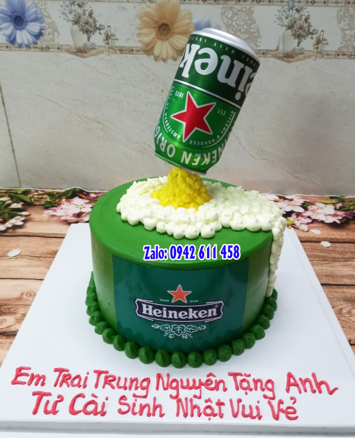 Bánh kem hình bia Heineken mã B06071