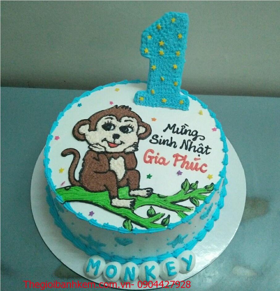Bánh sinh nhật con khỉ Mã B1741