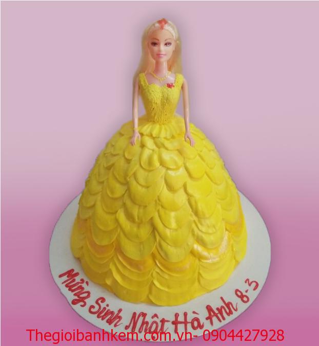 Bánh sinh nhật công chúa  Belle 3D Mã B1221