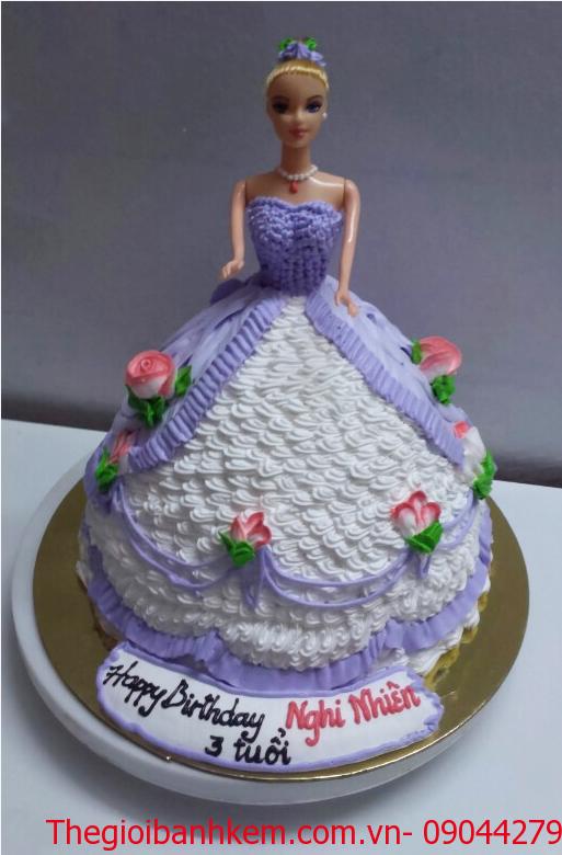 Bánh sinh nhật công chúa 3D Mã B2650