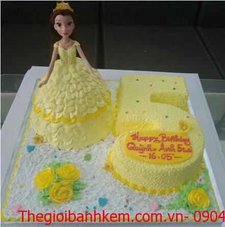 Bánh sinh nhật công chúa Bella Mã B4507