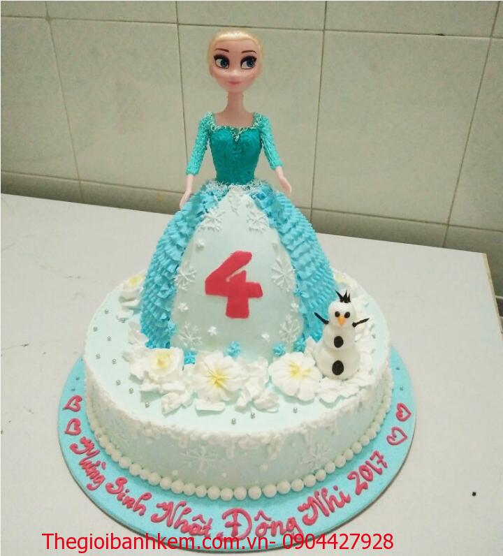 Bánh sinh nhật búp bê Elsa Mã B1507