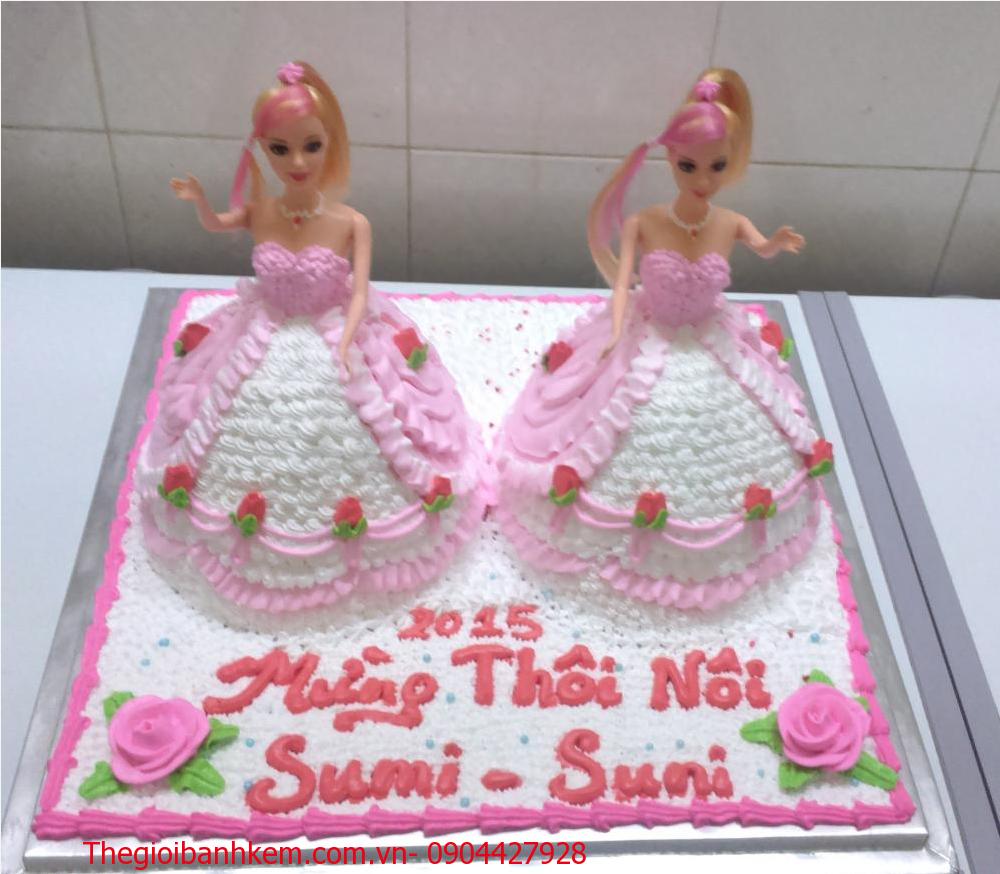 Bánh sinh nhật công chúa 3D Mã B1907
