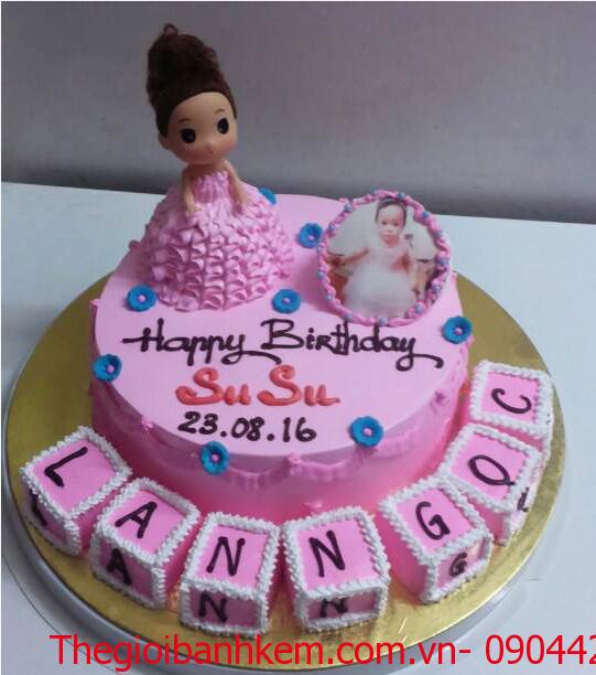Bánh sinh nhật công chúa 3D Mã B5607