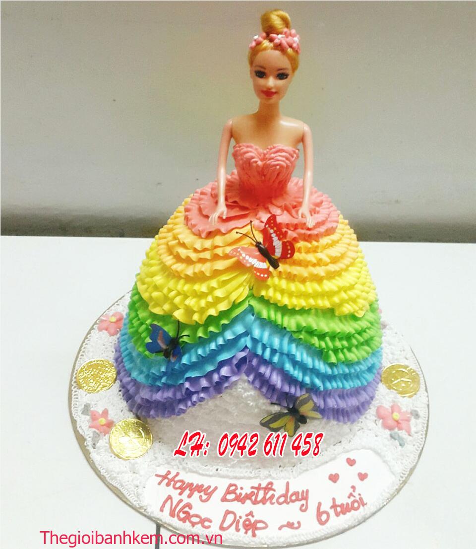 Bánh kem công chúa 3D mã B5415