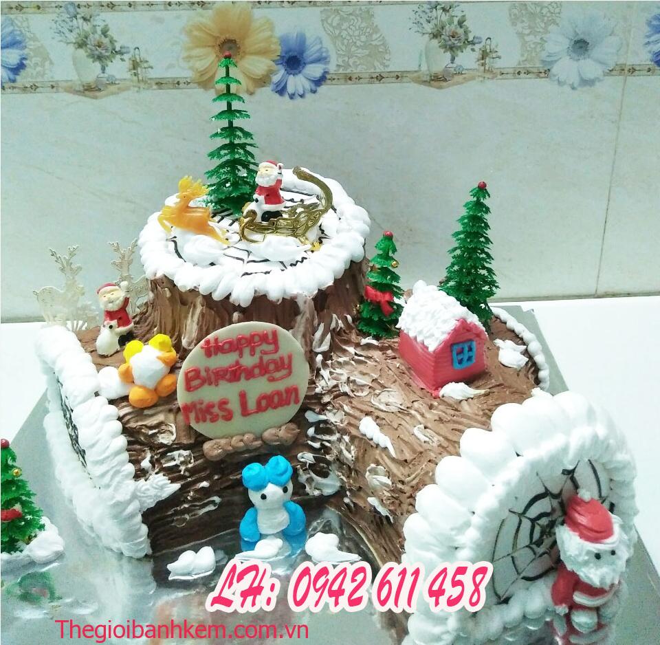 Bánh kem khúc cây noel Mã B2145